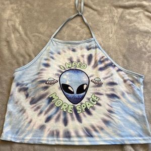 Alien cropped  halter top